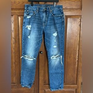 American Eagle Men’s Ripped Jeans - Medium Wash - W34/L34 (118)